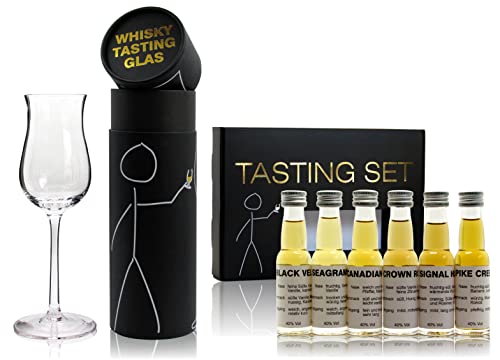 Whisky Einsteiger Tasting Set Whisky aus Kanada inklusive mundgeblasenes Tasting-Glas von scotchbar