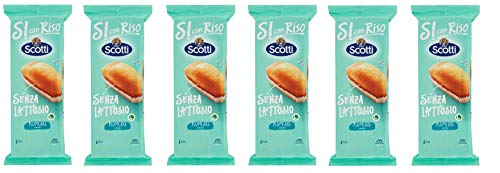 6x Riso Scotti PlumCake con Riso Senza Lattosio Pflaumenkuchen mit Reis laktosefrei ( 6 x 31,7g ) 190g kuchen ohne Palmöl ohne Milchproteine von Riso Scotti