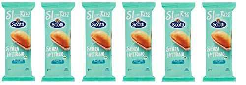 6x Riso Scotti PlumCake con Riso Senza Lattosio Pflaumenkuchen mit Reis laktosefrei ( 6 x 31,7g ) 190g kuchen ohne Palmöl ohne Milchproteine von Riso Scotti