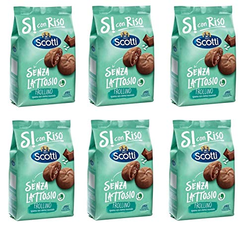 6x Riso Scotti Senza Lattosio Frollino ripieno con crema di nocciole Kekse Shortbread gefüllt mit Haselnusscreme Laktosefrei Ohne Palmöl und ohne Milchproteine 200g Biscuits cookies 6x Riso Scotti Senza Lattosio Frollino ripieno con crema di nocciole Kekse Shortbread gefüllt mit Haselnusscreme Laktosefrei Ohne Palmöl und ohne Milchproteine 200g Biscuits cookies von Riso Scotti