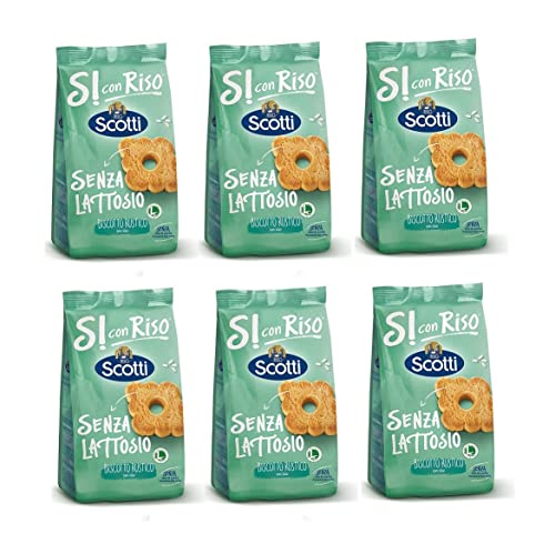 6x Riso Scotti Si con Riso Senza Lattosio Biscotto Rustico Rustikaler Kekse mit Reis Laktosefrei 350g 6x Riso Scotti Si con Riso Senza Lattosio Biscotto Rustico Rustikaler Kekse mit Reis Laktosefrei 350g von Riso Scotti