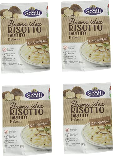 Scotti Risotto mit Trüffeln, 210 g, 4 Stück von Riso Scotti