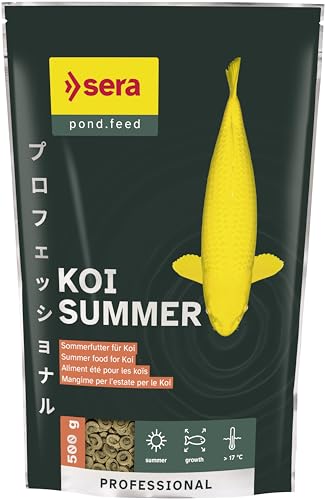 sera Koi Professional Summer | Koifutter 500 g | Optimales Wachstum & Energie bei über 17 °C | Hochwertige Co-Extrusion für Verdaulichkeit | Vitamine & Mineralien für kräftiges Immunsystem sera Koi Professional Summer | Koifutter 500 g | Optimales Wachstum & Energie bei über 17 °C | Hochwertige Co-Extrusion für Verdaulichkeit | Vitamine & Mineralien für kräftiges Immunsystem von sera