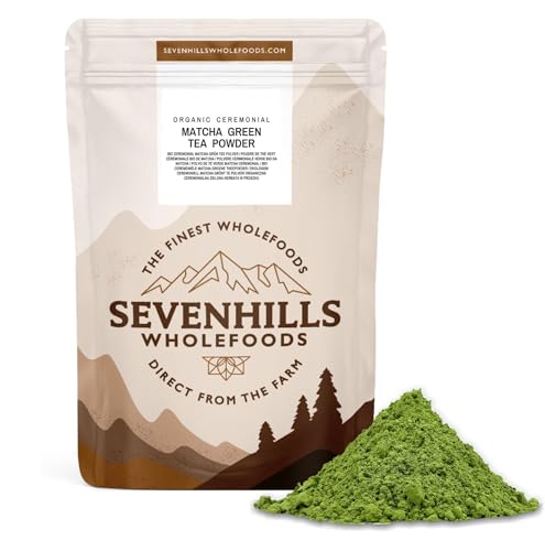 Sevenhills Wholefoods Bio Ceremonial Matcha Grüntee Pulver aus Japan 200g, Uji, Kyoto, Zeremoniell, Zeremonie, Premium Qualität Sevenhills Wholefoods Bio Ceremonial Matcha Grüntee Pulver aus Japan 200g, Uji, Kyoto, Zeremoniell, Zeremonie, Premium Qualität von sevenhills wholefoods