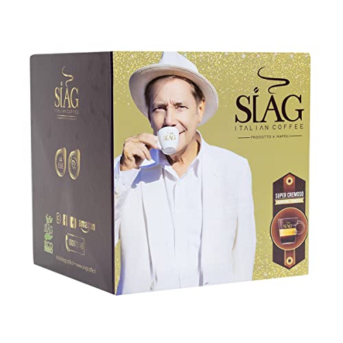 Siag Kaffeepads aus Papier, 44 Stück, Box à 8 g, für 50 Pads. von Siag