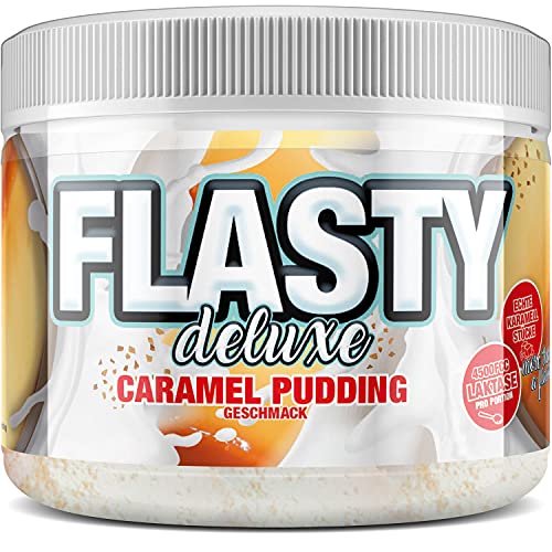 Flasty Deluxe Geschmackspulver (Caramel Pudding) mit vielen echten Chunks (Karamell-Stückchen) 1 x 250g - more then just a flavour - Kalorienarmes Flavour Pulver mit nur 9 kcal pro Portion von #sinob