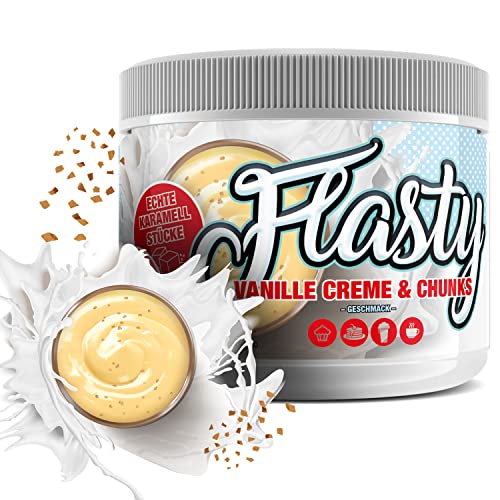 Flasty Geschmackspulver (Vanille Creme Chunks) mit vielen echten Chunks (Karamell-Stückchen) 1 x 250g - more then just a flavour - Kalorienarmes Flavour Pulver mit nur 8 kcal pro Portion von #sinob