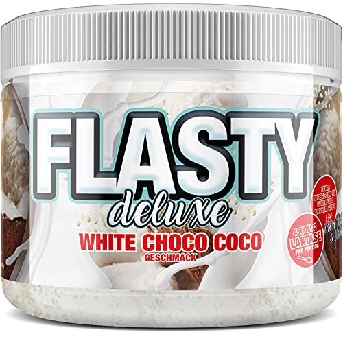 Flasty Deluxe Geschmackspulver (White Choco Coco) mit vielen echten Chunks (Kokosraspeln) 1 x 250g - more then just a flavour - Kalorienarmes Flavour Pulver mit nur 9 kcal pro Portion von #sinob