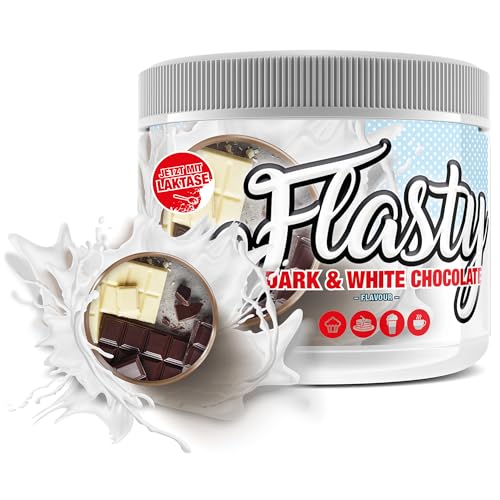 Flasty Geschmackspulver (Dark & White Chocolate) 1 x 250g Kalorienarmes Flavour Pulver mit Nur ca. 9 kcal pro Portion bringt es Leben in deinen Quark, Joghurt und vielem mehr. von #sinob