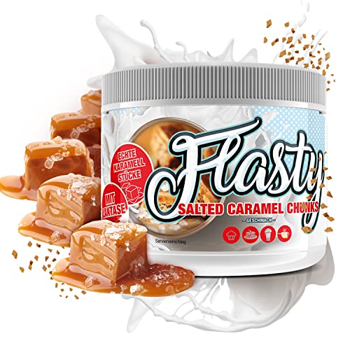 Flasty Geschmackspulver (Salted Caramel Chunks) mit vielen echten Chunks (Karamell-Stückchen) 1 x 250g - more then just a flavour - Kalorienarmes Flavour Pulver mit nur 7,75 kcal pro Portion von #sinob