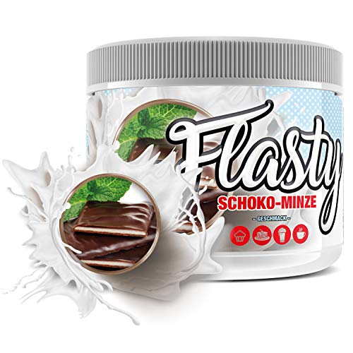 Flasty Geschmackspulver (Schoko Minze) 1 x 250g Kalorienarmes Flavour Pulver mit 'Nur 7 kcal pro Portion' bringt es Leben in deinen Quark, Joghurt und vielem mehr. von #sinob