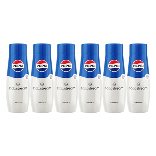 SodaStream Sirup Pepsi Cola - 1x Flasche ergibt 9 Liter Fertiggetränk, Sekundenschnell zubereitet und immer frisch, 6er Pack (6 x 440 ml) von SodaStream