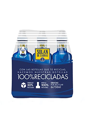 Solan de Cabras Mineral Waser 6x750ml (Pack 6 Flaschen) von Solan de Cabras