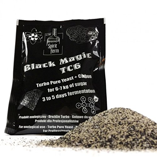 Turbohefe - Black Magic TC6-120g | Destillieren Hefe | Hefe für Maische | Hefe für die Gärung | Wodka-Hefe Turbohefe - Black Magic TC6-120g | Destillieren Hefe | Hefe für Maische | Hefe für die Gärung | Wodka-Hefe von spirit ferm