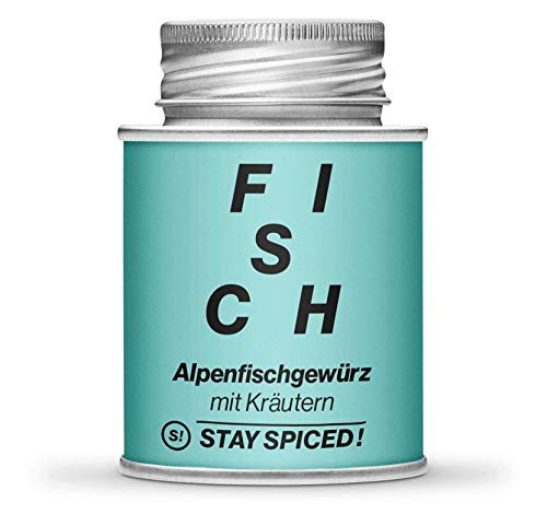 Alpenfisch Gewürz von STAY SPICED ! I Edle Kräuter und Gewürzmischung für Fisch I Fischgewürz | Füllgewicht 90g | 170ml Schraubdose aus Weißblech zu 100% recyclebar Alpenfisch Gewürz von STAY SPICED ! I Edle Kräuter und Gewürzmischung für Fisch I Fischgewürz | Füllgewicht 90g | 170ml Schraubdose aus Weißblech zu 100% recyclebar von stay spiced!