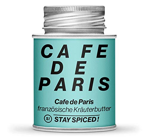 Cafe de Paris I Exzellentes Kräuterbutter Gewürz von STAY SPICED ! I Füllgewicht 50g | 170ml Schraubdose aus Weißblech zu 100% recyclebar von stay spiced!