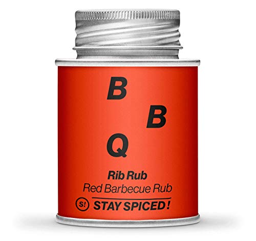 Hochwertiges BBQ Rib Rub von STAY SPICED ! Red Rub I Marinade I Classic I Verpackt in 170 ml Weißblechdose Hochwertiges BBQ Rib Rub von STAY SPICED ! Red Rub I Marinade I Classic I Verpackt in 170 ml Weißblechdose von stay spiced!