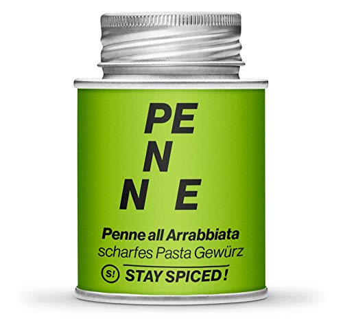 Hochwertiges Penne all Arrabbiata Gewürz von STAY SPICED ! I Feurig scharf I In 170 ml Schraubdose Hochwertiges Penne all Arrabbiata Gewürz von STAY SPICED ! I Feurig scharf I In 170 ml Schraubdose von stay spiced!