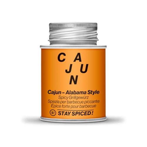 Köstliches Cajun Gewürz von STAY SPICED ! BBQ Gewürzmischung in American Alabama Style I Scharf und Pikant I Verpackt in 170 ml Weißblechdose Köstliches Cajun Gewürz von STAY SPICED ! BBQ Gewürzmischung in American Alabama Style I Scharf und Pikant I Verpackt in 170 ml Weißblechdose von stay spiced!