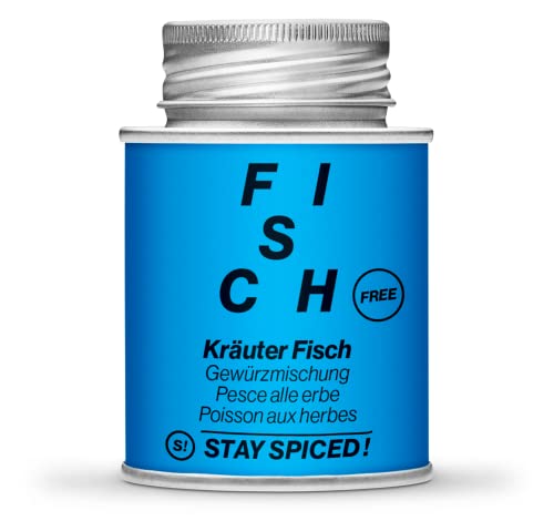 SALZFREIE GEWÜRZMISCHUNG | FREE KRÄUTER FISCH I 170ML SCHRAUBDOSE I FÜLLGEWICHT 70g I STAY SPICED ! | ALLERGENFREI | ZUCKERFREI | KEIN KNOBLAUCH | KEINE ZWIEBEL von stay spiced!