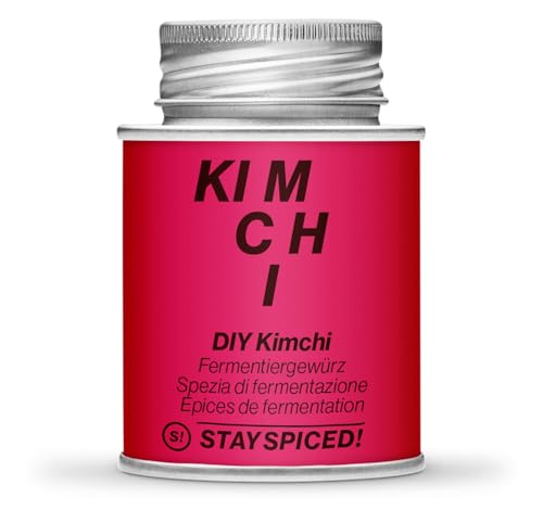 STAY SPICED ! Traditionell Koreanisches Kimchi | DIY | Asiatisch | Gochugaru Chili | zum Selber machen | Füllgewicht 90g | in edler Weißblechdose von stay spiced!