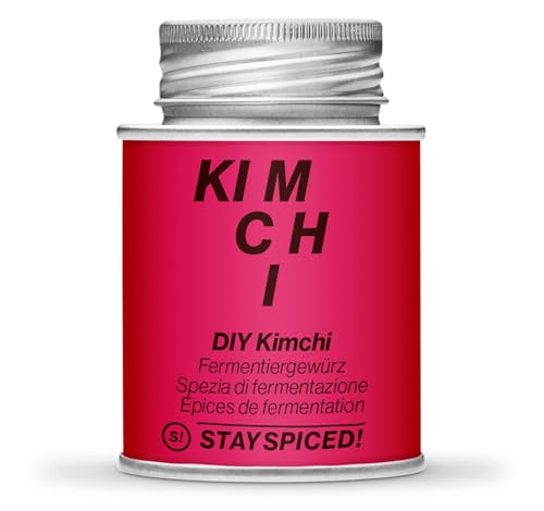 STAY SPICED ! Traditionell Koreanisches Kimchi | DIY | Asiatisch | Gochugaru Chili | zum Selber machen | Füllgewicht 90g | in edler Weißblechdose von stay spiced!