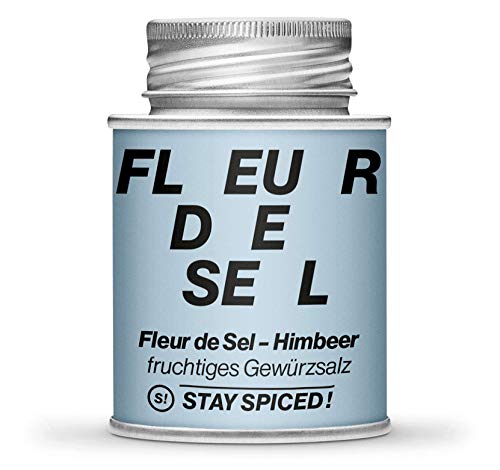 STAY SPICED ! Fleur de Sel / Flor de Sal | Himbeer | Verpackt in 170 ml Schraubdose von stay spiced!