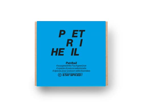 STAY SPICED ! Geschenkbox „Petri Heil“ mit 4 ausgewählten Fischgewürzen aus der Gewürzmanufaktur I ideal als Geschenk für Mann und Frau von stay spiced!
