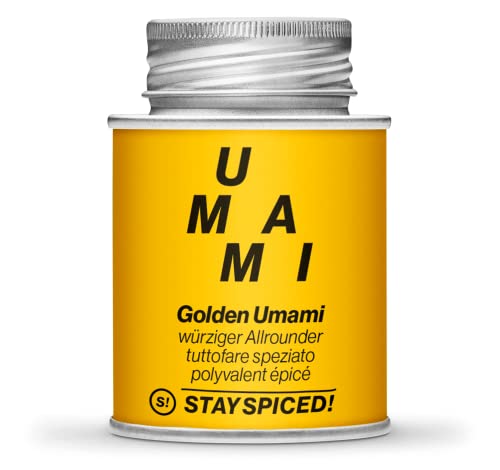 STAY SPICED ! Golden Umami Gewürz | würziger Allrounder mit Kurkuma | Würzig | Authentisch I Einzigartig I Füllgewicht 100 g I in edler Weißblechdose… STAY SPICED ! Golden Umami Gewürz | würziger Allrounder mit Kurkuma | Würzig | Authentisch I Einzigartig I Füllgewicht 100 g I in edler Weißblechdose… von stay spiced!