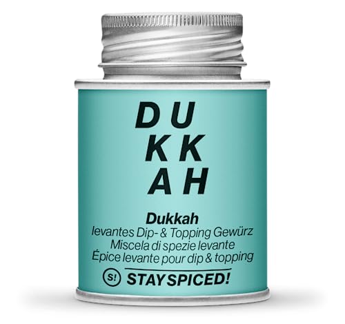 STAY SPICED ! I Dukkah Dip & Topping Gewürz I NENI I HAYA MOLCHO I Levante Küche I perfekt für Vegetarisch und Vegan I 100% natürliche Inhaltsstoffe von stay spiced!