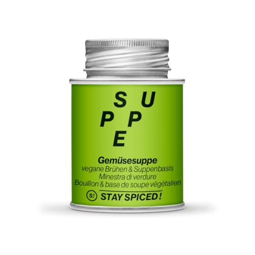 STAY SPICED! I GEMÜSESUPPE, 170ML SCHRAUBDOSE I GEWÜRZ I OHNE GLUTAMAT I FÜLLGEWICHT 100g von stay spiced!