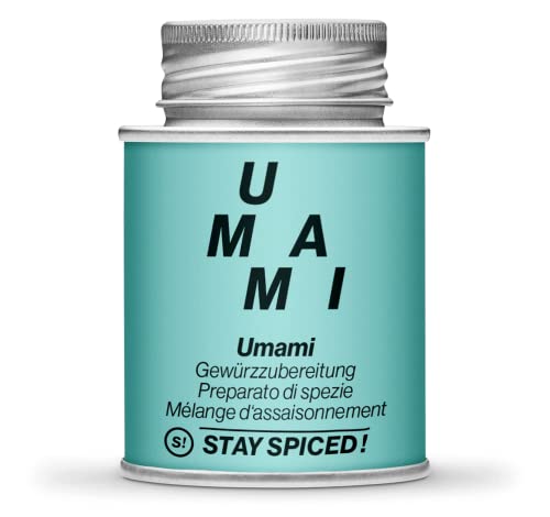 STAY SPICED ! Köstliche Umami Gewürzmischung | Natur Pur | Alles würzer - Gewürz Allrounder | Ohne Glutamat | 170ml Schraubdose aus Weißblech zu 100% recyclebar | Füllgewicht 70g STAY SPICED ! Köstliche Umami Gewürzmischung | Natur Pur | Alles würzer - Gewürz Allrounder | Ohne Glutamat | 170ml Schraubdose aus Weißblech zu 100% recyclebar | Füllgewicht 70g von stay spiced!
