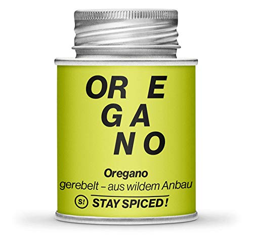 STAY SPICED ! Oregano gerebelt - türkisch - wilder Anbau | Verpackt in einer 170 ml Schraubdose von stay spiced!