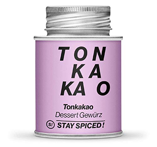 STAY SPICED ! Tonkakao - Tonkabohne & Kakao - der Star am Dessertgewürz-Himmel I Verpackt in 170 ml Schraubdose von stay spiced!