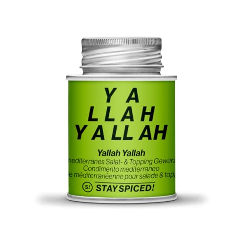 STAY SPICED ! - Yallah Yallah, mediterraes Salat- & Topping-Gewürz I NENI I HAYA MOLCHO I Levante Küche I perfekt für Vegetarisch und Vegan I 100% natürliche Inhaltsstoffe von stay spiced!