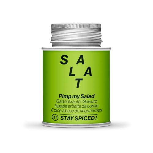 Salat Gartenkräuter Mix von STAY SPICED ! Köstliche Gewürmischung für Salat I Füllgewicht 70g | 170ml Schraubdose aus Weißblech zu 100% recyclebar von stay spiced!