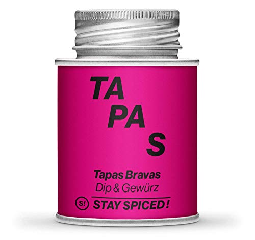 Spanisches Tapas Bravas Gewürz von STAY SPICED ! I Fruchtig leicht scharf im Geschmack I In 170 ml Schraubdose von stay spiced!