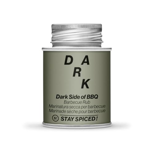 Stay Spiced! Dark Side of BBQ I BBQ Sensation – würzig, scharf, süß - abgefahren! I in 170 ml Weißblechdose | Füllgewicht 100g I Gewürzwunder von Tom Heinzle von stay spiced!