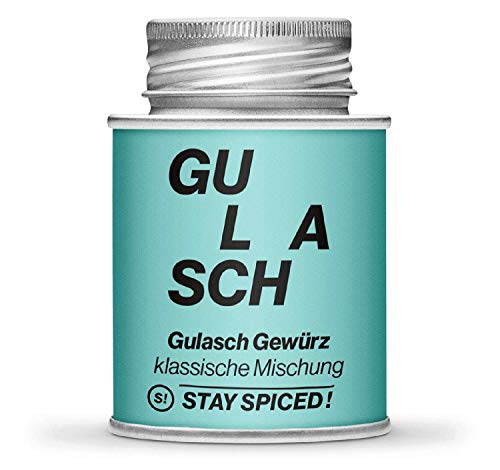 Stay Spiced! Gulasch Gewürz I die klassische Mischung I verpackt in 170 ml Schraubdose | Füllgewicht 70g von stay spiced!