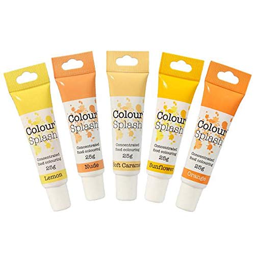 Food Gel Colouring Set - Yellows - 5 pack von stef chef