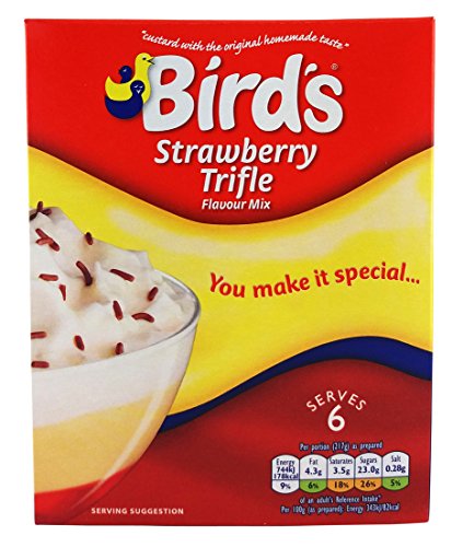 Bird's Strawberry Trifle Flavour Mix, 141 g, 6 Boxen von strawberry