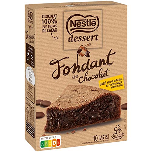 Nestlé - Dessert Vorbereitung für Schokolade Fondant 317g - Lot De 3 - Preis pro Los - Schnelle Lieferung von süßer Snack