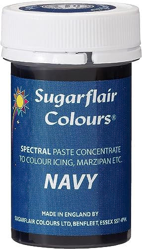 Sugarflair Essbare Fondant Paste Farbe 25g -Navy Blau von Sugarflair Colours