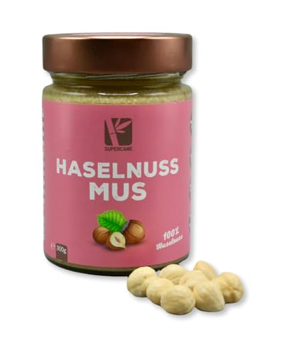 Cremiges Haselnussmus aus 100% Haselnüssen | Vegan, Glutenfrei, Ohne Palmöl & Zuckerzusatz | 300g Cremiges Haselnussmus aus 100% Haselnüssen | Vegan, Glutenfrei, Ohne Palmöl & Zuckerzusatz | 300g von supercane