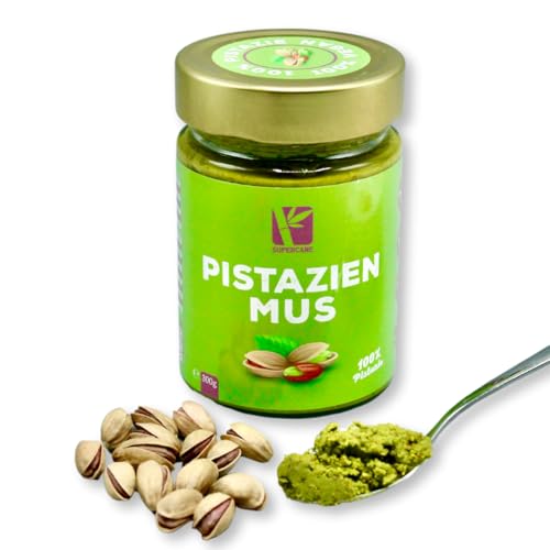 Pistazienmus aus 100% Pistazien | Pistazienpaste ohne Zuckerzusatz | Vegane Pistaziencreme | Glutenfrei & Ohne Zusatzstoffe | 300g Pistazienmus aus 100% Pistazien | Pistazienpaste ohne Zuckerzusatz | Vegane Pistaziencreme | Glutenfrei & Ohne Zusatzstoffe | 300g von supercane