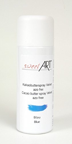 Farbspray Hellblau Kakaobutter Velvet 400 ml von sweetART Germany