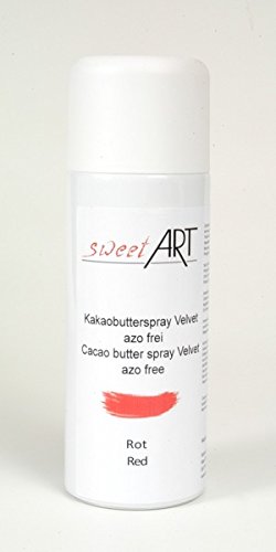 Farbspray Rot Kakaobutter Velvet 400 ml von sweetART Germany
