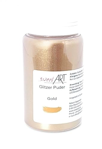 Glitzer Gold Puder 25 g von sweet Art Germany
