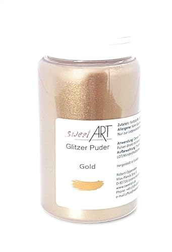 Glitzer Gold Puder 25 g Glitzer Gold Puder 25 g von sweetART Germany