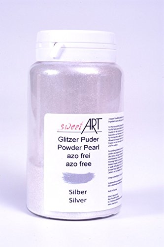 Glitzer Silber Puder 25 g von sweet Art Germany